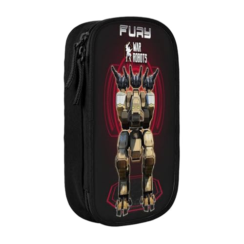 YINGD War of The Robots Federmäppchen mit abnehmbarem Riemen – Oxford-Tuch mit mehreren Fächern für Stifte, Werkzeuge, Kosmetik von YINGD