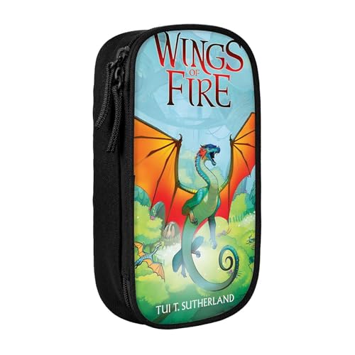 YINGD Wings of Fire Federmäppchen, große Kapazität, Stifteetui, Doppelreißverschluss, Stiftetasche, Bürobedarf-Tasche, Kosmetiktasche mit Fächern YINGD Wings of Fire Federmäppchen, große Kapazität, Stifteetui, Doppelreißverschluss, Stiftetasche, Bürobedarf-Tasche, Kosmetiktasche mit Fächern von YINGD