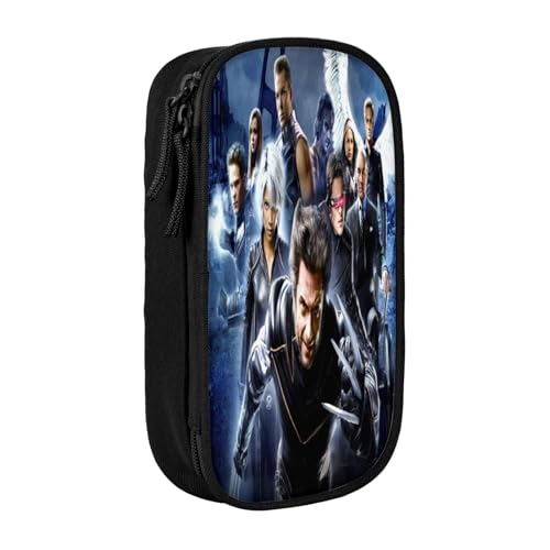 YINGD X-Men Federmäppchen mit doppeltem Reißverschluss, Make-up-Tasche – kompakte Oxford-Tuch-Tasche für Reisen, Fitnessstudio, tägliche Essentials von YINGD