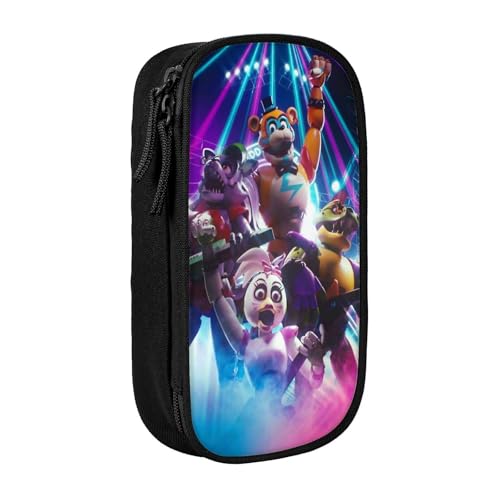 YINGD XMXY Federmäppchen mit großem Fassungsvermögen, Weihnachts-Schneeflocken, Winter, Weihnachten, Schreibwaren-Tasche mit Fächern, tragbare Bleistifttaschen mit Reißverschluss, für Teenager von YINGD