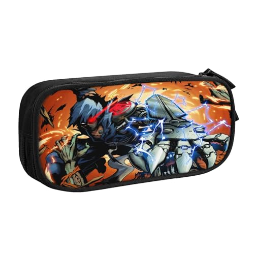 Yaiba Federmäppchen mit Klett-Patch-Panel – personalisierbares Emblem-Design für Schulen, Teams, Veranstaltungen von YINGD