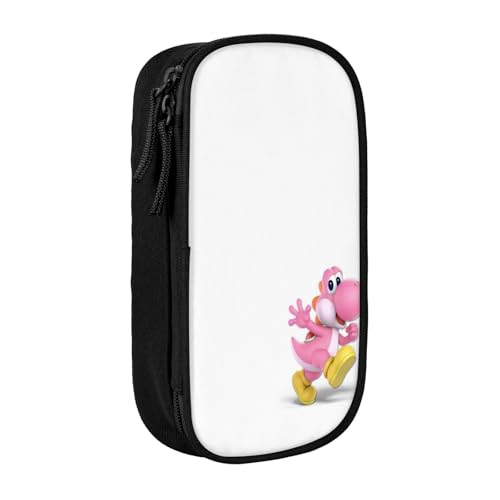 Yoshi Federmäppchen für Studenten, mehrlagiges Reißverschluss-Design, passend für Notizbücher, Stifte, Taschenrechner, mehrfarbig, Europäischer und amerikanischer Stil, Retro, modern von YINGD