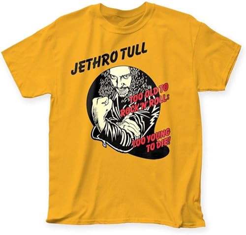 Jethro Tull Too Old to Rock 'N' Roll Too Young to Die Album Cover T-Shirt Top Banana Yellow Jethro Tull Too Old to Rock 'N' Roll Too Young to Die Album Cover T-Shirt Top Banana Yellow von YINGLIAOO