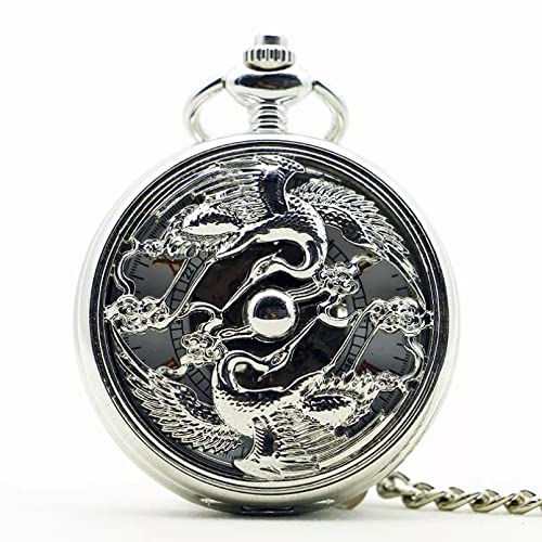 YINGMUZI Herren- und Damenaccessoires Exquisite Männer Frauen Taschenuhr Mechanische Handaufzug Fob Uhren Casual Anhänger Geschenk Hochzeitstag Vatertag Weihnachten Geburtstagsgeschenk von YINGMUZI