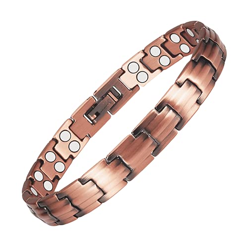 Therapie Magnetisches Kupferarmband für Frauen YINOX Schmuck Armband Doppel-Magnet von YINOX