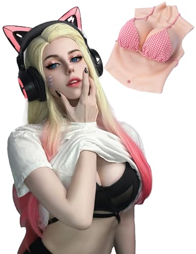 YINSUCDS Halbkörper Silikon Brustplatte Crossdresser G Cup für Drag Queen Cosplay YINSUCDS Halbkörper Silikon Brustplatte Crossdresser G Cup für Drag Queen Cosplay von YINSUCDS