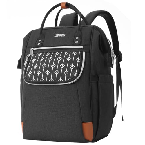 YIORMIOR Rucksack Damen, Schulrucksack Mädchen Teenager mit USB Ladeanschluss, für Uni Reisen Freizeit Job | mit Laptopfach & Anti Diebstahl Tasche von YIORMIOR