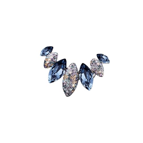 Broschen for Damen, Strassbrosche von Crystal Jewelry Damenbroschen und Anstecknadeln (Grey : Blue, Size : OneSize) von YIORYO