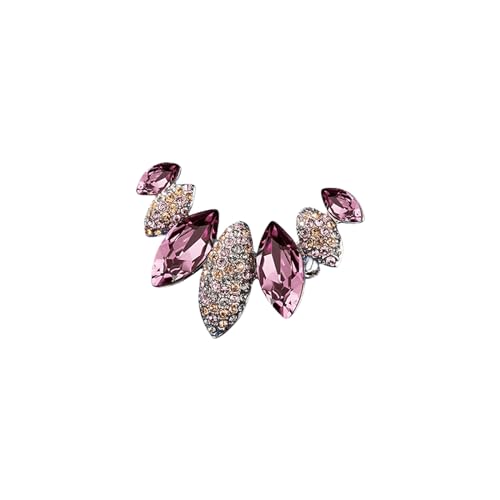 Broschen for Damen, Strassbrosche von Crystal Jewelry Damenbroschen und Anstecknadeln (Grey : Purple, Size : OneSize) von YIORYO
