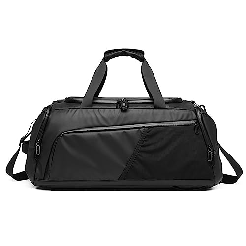 Gym Duffle Bag, wasserdichte Sportreise-Wochenendtasche, Sportreisetaschen mit Schuhfach, Gym Duffle Bag for Männer und Frauen von YIORYO