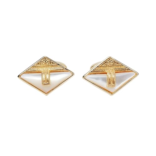 YIORYO Manschettenknöpfe for Männer, Goldfarbene Manschettenknöpfe for französische Hemden, Geschenk for Normale und geschäftliche Anlässe von YIORYO