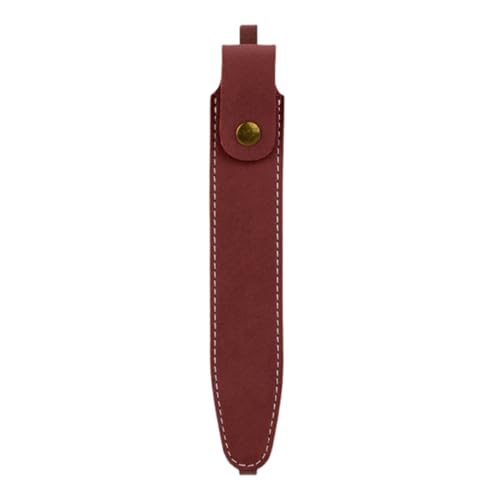 YISENJEE Füllfederbeutel Federmäppchen Mit Verdeckter Metallschnalle Und Klappdeckel, Elastisches Gummiband, Stifteetui, Leder, Pu, Einzelaufbewahrung, Federmäppchen – Weinrot YISENJEE Füllfederbeutel Federmäppchen Mit Verdeckter Metallschnalle Und Klappdeckel, Elastisches Gummiband, Stifteetui, Leder, Pu, Einzelaufbewahrung, Federmäppchen – Weinrot von YISENJEE