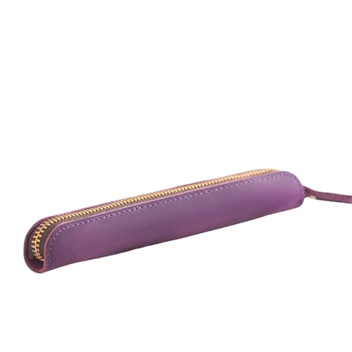 YISENJEE Leder-Stiftetui Imitation Rindsleder Stylus Pen Schutzhülle Reißverschluss Aufbewahrungstasche Tragbarer Stift Mini Stiftetui - Lila YISENJEE Leder-Stiftetui Imitation Rindsleder Stylus Pen Schutzhülle Reißverschluss Aufbewahrungstasche Tragbarer Stift Mini Stiftetui - Lila von YISENJEE
