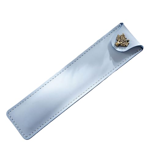 YISENJEE Organizer-Box 40 * 168mm Einzelne Imitation Rindsleder Stift Tasche Stift Abdeckung Stift Protector - Hellblau von YISENJEE