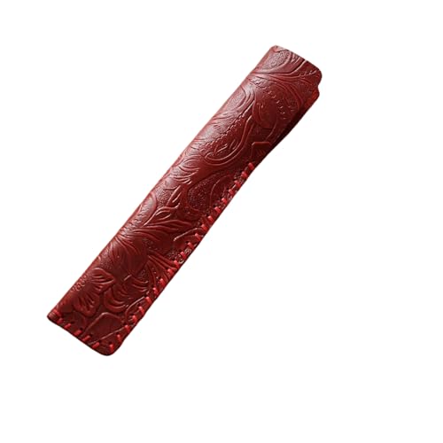 YISENJEE Organizer-Box Geschnitztes Stiftetui Aus Rindslederimitat, Handgenähte Schutzhülle Aus Leder – Rot – 3,3 cm X 16,5 cm YISENJEE Organizer-Box Geschnitztes Stiftetui Aus Rindslederimitat, Handgenähte Schutzhülle Aus Leder – Rot – 3,3 cm X 16,5 cm von YISENJEE