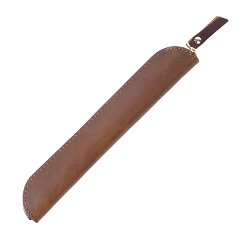 YISENJEE Schutzhülle Etui Imitation Rindsleder Mini Retro Stift Tasche Stylus Abdeckung Stylus Stift Schutzhülle Leichte Stift Fall - Braun YISENJEE Schutzhülle Etui Imitation Rindsleder Mini Retro Stift Tasche Stylus Abdeckung Stylus Stift Schutzhülle Leichte Stift Fall - Braun von YISENJEE