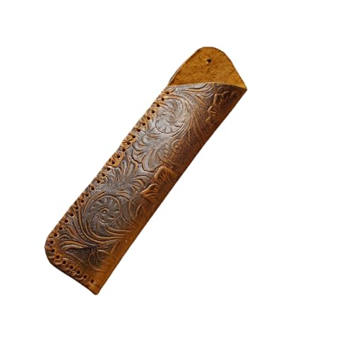 YISENJEE Stifthalter Für Bleistift Geschnitztes Stiftetui Aus Rindslederimitat, Handgenähte Schutzhülle Aus Leder – Gelbbraun – 4,4 X 16,5 cm YISENJEE Stifthalter Für Bleistift Geschnitztes Stiftetui Aus Rindslederimitat, Handgenähte Schutzhülle Aus Leder – Gelbbraun – 4,4 X 16,5 cm von YISENJEE