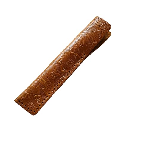 YISENJEE Stifthülle Stifte Etui Geschnitztes Stiftetui Aus Rindslederimitat, Handgenähte Schutzhülle Aus Leder – Kamel – 3,3 cm X 16,5 cm YISENJEE Stifthülle Stifte Etui Geschnitztes Stiftetui Aus Rindslederimitat, Handgenähte Schutzhülle Aus Leder – Kamel – 3,3 cm X 16,5 cm von YISENJEE