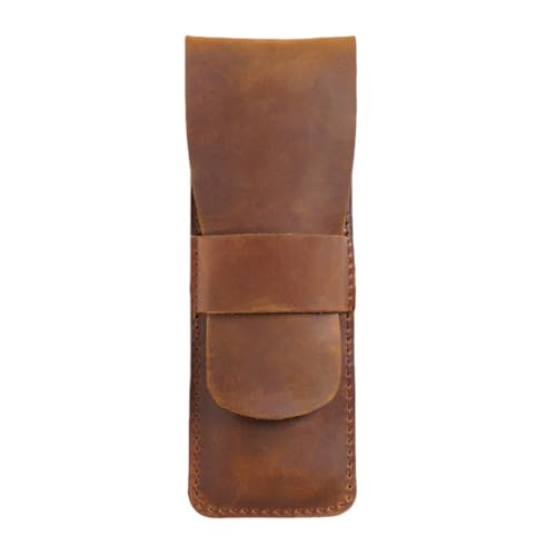 YISENJEE Stifttasche 5,8 cm * 17,0 cm Imitation Rindsleder Stift Tasche Handgemachte Stift Fall Lagerung Tasche-Braun YISENJEE Stifttasche 5,8 cm * 17,0 cm Imitation Rindsleder Stift Tasche Handgemachte Stift Fall Lagerung Tasche-Braun von YISENJEE