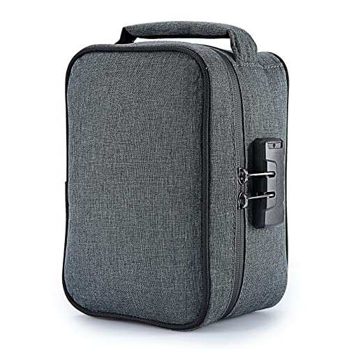 YISUN Geruchsdichte Tasche mit Zahlenschloss, Reise Kulturbeutel Kosmetiktasche Damen Medikamententasche für Reisen, Schlafzimmer, Kosmetikaufbewahrung, Badezimmer, Outdoor-Aktivitäten YISUN Geruchsdichte Tasche mit Zahlenschloss, Reise Kulturbeutel Kosmetiktasche Damen Medikamententasche für Reisen, Schlafzimmer, Kosmetikaufbewahrung, Badezimmer, Outdoor-Aktivitäten von YISUN