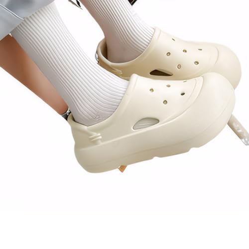 YIUPEDRFG wasserdichte Damen Duschschuhe bleiben den ganzen Tag trocken und bequem. Nach dem Abspülen sauberes Wasser. Duschschuhe für die Uni, cremig weiß, 38 【Standardcode】 YIUPEDRFG wasserdichte Damen Duschschuhe bleiben den ganzen Tag trocken und bequem. Nach dem Abspülen sauberes Wasser. Duschschuhe für die Uni, cremig weiß, 38 【Standardcode】 von YIUPEDRFG