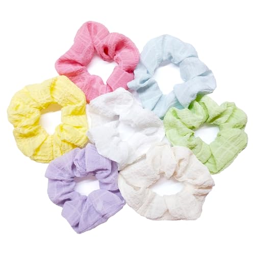 7 Haargummis für Mädchen, Mädchen, Haargummis, Pferdeschwanz-Halter, bunte Pferdeschwanz-Halter, Haargummis, Haargummis für Frauen und Mädchen. von YIWEIYA