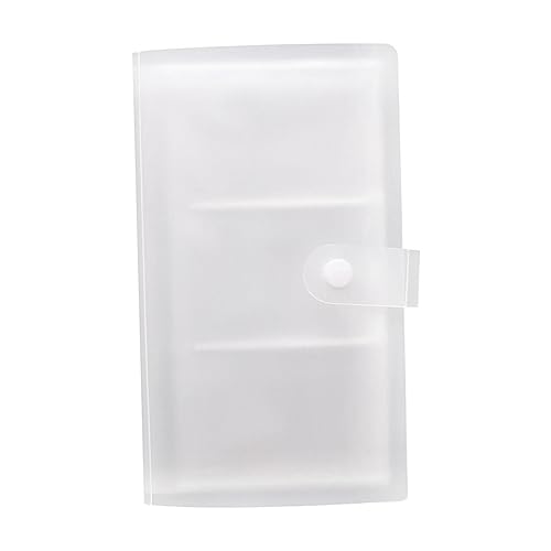 YIWENG Transparenter Visitenkartenhalter Kunststoff Name Karte Buch ID Kreditkarte Organizer Protector Seiten 120 Steckplätze für Office Business von YIWENG