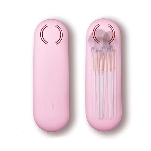 YIWEOG Make-up-Pinselhalter, Reise-Silikon-Make-up-Pinsel-Organizer-Tasche, tragbar, staubdicht, Kosmetikpinsel-Beutel für Frauen von YIWEOG
