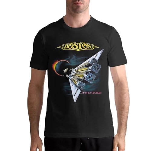 Men-s-Boston-Band-Third-Stage-Graphic-Printing-T-Shirt-for-Summer-Casual-Cotton-T-Shirt von YIYIQI