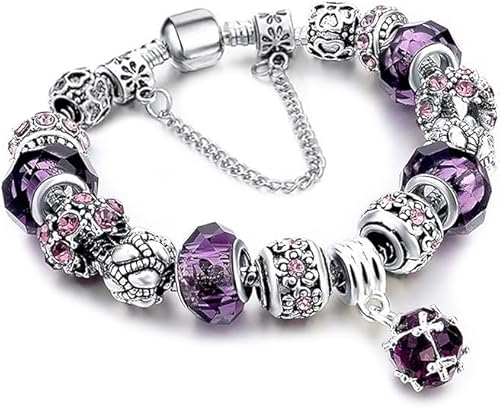 YIZHIXIANGQ Armband mit Charms Kinder, Mädchen Armbänder, Schmuck Damen Armband, Glitzerndes Bettelarmband, Personalisierte Armbänder, Freundschaftsarmband für Mädchen, Frauen von YIZHIXIANGQ