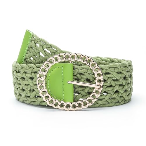 Gewebter Weitgürtel Baumwollmodische Style Verstellbares Kleid geflochtene Taillengürtel Strandpartyreisen (Eine Größe) von YIZISECCE