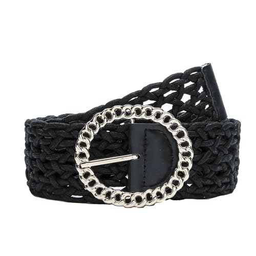 Gewebter Weitgürtel Baumwollmodische Style Verstellbares Kleid geflochtene Taillengürtel Strandpartyreisen (Eine Größe) von YIZISECCE