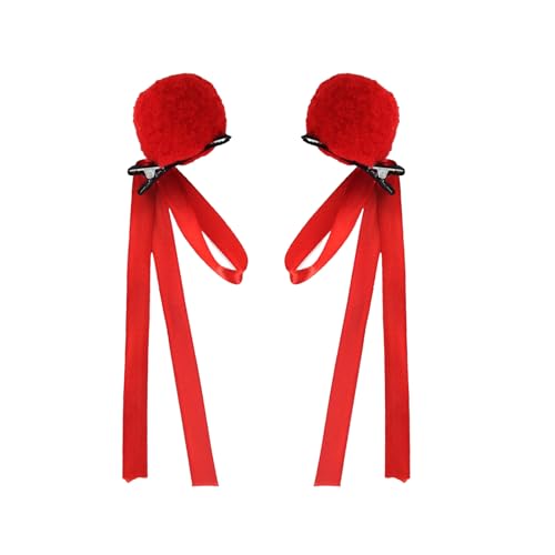 1 Paar Anime Haarnadel Plüsch Dutt Band Haarspange für Kinder Mode kleine Mädchen Cosplay Kopfschmuck von YIZITU