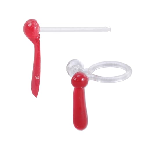 1 Paar Halloween Terror Bloody Ohrringe Punk Red Blood Drop Ohrschstene Gothic Cosplay Ohrringe Für Frauen Mädchen Schmuck Kreative Schmuck Für Cosplay von YIZITU