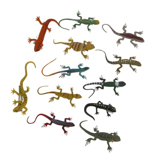 3/12 Stück lustige Eidechsen Haarspangen realistische Seitennadel für Halloween-Party und Musikfestival, Versammlungen, Party-Kopfbedeckung von YIZITU