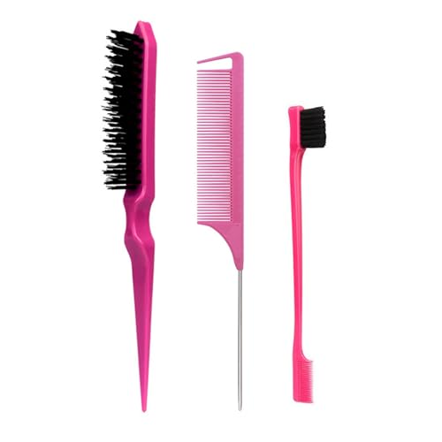 3-teiliges Haar Styling Kamm Set Dreifaches Neckkamm Schwanzkämme Kantenbürste Haarschwanz Werkzeuge Zopfwerkzeug Herren Bürsten Und Kamm Set Für Feines Haar 3-teiliges Haar Styling Kamm Set Dreifaches Neckkamm Schwanzkämme Kantenbürste Haarschwanz Werkzeuge Zopfwerkzeug Herren Bürsten Und Kamm Set Für Feines Haar von YIZITU