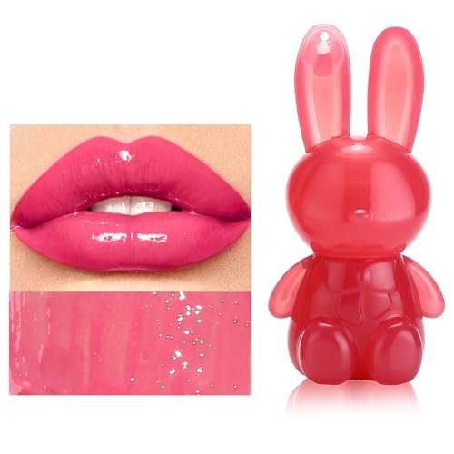 6 Farben Feuchtigkeitsspendende Lipglasurkaninchen Flüssige Lippenstift Nahrhafte Lipgloss Make Up Versorgung Für Frauen Und Mädchen von YIZITU