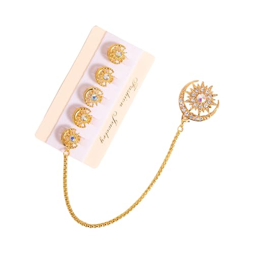 Alloy Islamics Kulturelle Embleme Set Modekleidung Schmuck Perfekt Für Männer Kleidung Dekoration Und Stilanpassungen Mondstar Broschen von YIZITU