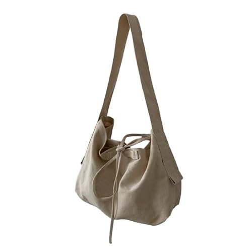 Canvas-Reisetasche, lässige Umhängetasche, koreanischer Stil, Umhängetasche, große Kapazität, vielseitige Kuriertasche für Mädchen und Frauen, weiß von YIZITU