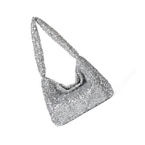 Damen-Umhängetasche, koreanischer Stil, Achseltasche, Pailletten, Handtasche, passend für Unterarmabend, Hochzeit, Party, koreanischer Stil, Schulter für Damen, Pailletten, Abendachsel-Handtasche Damen-Umhängetasche, koreanischer Stil, Achseltasche, Pailletten, Handtasche, passend für Unterarmabend, Hochzeit, Party, koreanischer Stil, Schulter für Damen, Pailletten, Abendachsel-Handtasche von YIZITU