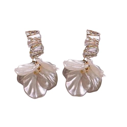 Delikate Strasssteine Und Muschelblume Quasten Ohrringe Accessoire Für Frauen Die Für Hochzeiten Geeignet Sind Und Partys Liefert Hochzeitsschmuck Frauen von YIZITU