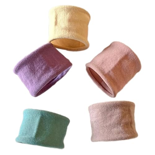 Dicke, elastische Haargummis für Damen und Mädchen, nahtlos, Pferdeschwanz-Halter, Fitnessstudio, Sport, praktisches Haar-Accessoire, 5 Stück von YIZITU