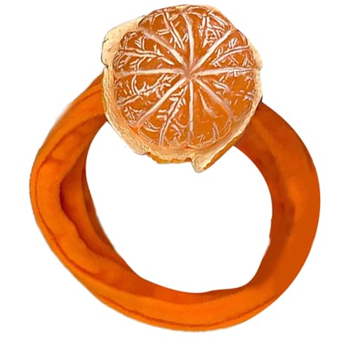 Elastische Haargummis aus Kunstharz, Obst-Design, weich, atmungsaktiv, Haarstyling-Zubehör für Frauen und Mädchen von YIZITU