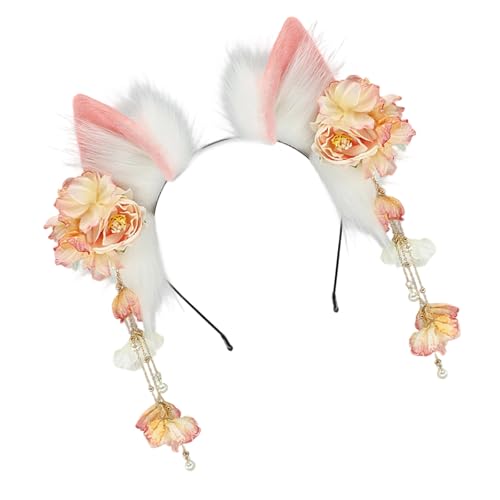 Elastisches Tierohr Hair Accessoire Für Anime Kleid Styling Soft Plüsch Design Kulturfestival Outfit Enhancer Animal Ohr Cosplays Kopfstücke Kopfstücke von YIZITU