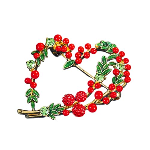 Elegante Obstblatt Brosche Pin Kreative Brosche Einzigartige Pins Rucksack Abzeichen Kleidung Schmuck Legierung Textur Für Mode Look Frauen von YIZITU