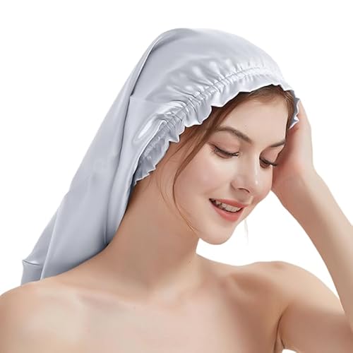 Eleganter Damen-Nachtwäsche-Hut, atmungsaktive Seide, Kopfbedeckung, Hut, Maulbeeren, Seidenhut, Haarpflege für Damen von YIZITU