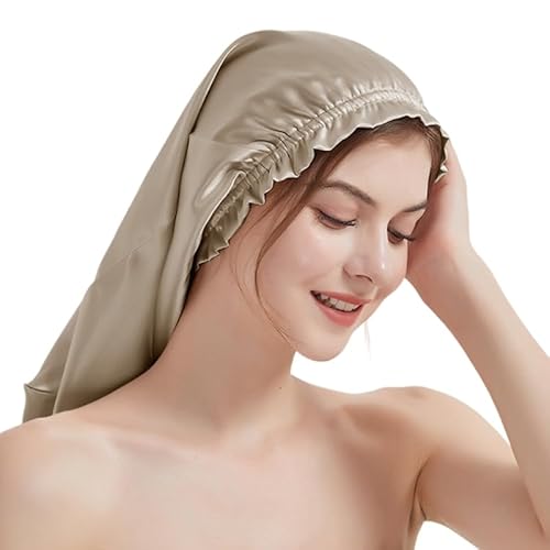 Eleganter Damen-Nachtwäsche-Hut, atmungsaktive Seide, Kopfbedeckung, Hut, Maulbeeren, Seidenhut, Haarpflege für Damen von YIZITU