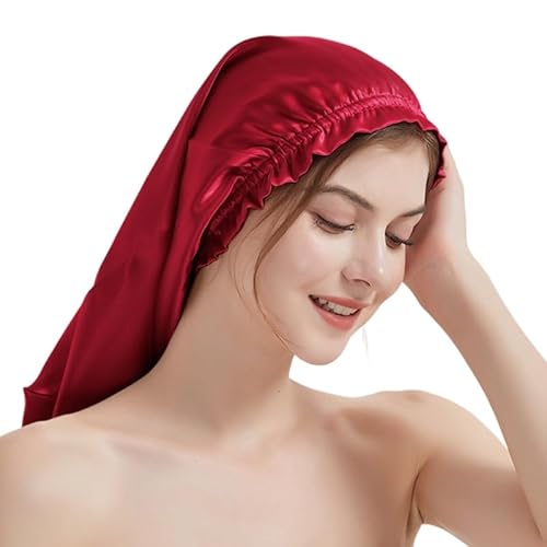 Eleganter Damen-Nachtwäsche-Hut, atmungsaktive Seide, Kopfbedeckung, Hut, Maulbeeren, Seidenhut, Haarpflege für Damen von YIZITU