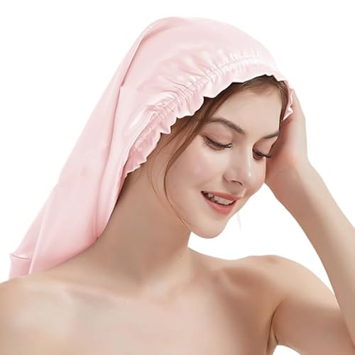 Eleganter Damen-Nachtwäsche-Hut, atmungsaktive Seide, Kopfbedeckung, Mütze, Maulbeeren, Seidenhut, Haarpflege für Damen von YIZITU