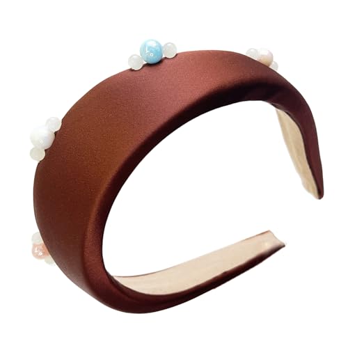 Elegantes Stirnband für Damen, Vintage-Stil, Perlen, Haarband, Party-Kopfbedeckung, modische Kopfbedeckung für den täglichen Gebrauch und Veranstaltungen von YIZITU